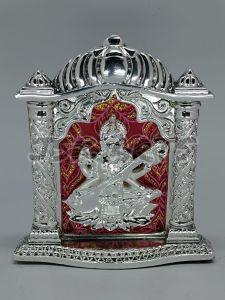 Silver Plated Saraswati Photo Frame