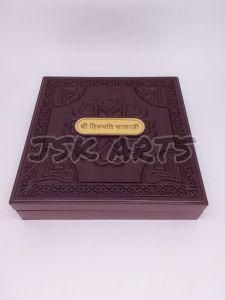 Tirupati Balaji Gold Plated Photo Frame Box