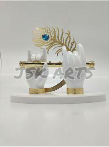 White Krishna Divine Hand Idol