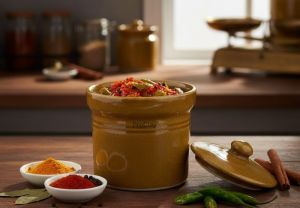 Multicolor Ceramic Pickle Jar