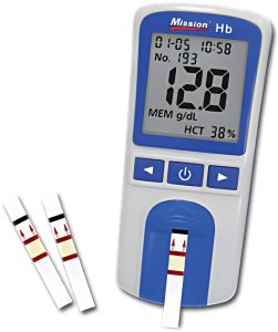 Mission Hemoglobin Monitor WITH 10 Strips