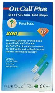 On Call Plus Blood Glucose Test Strips 200 Strips