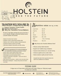 Holstein Transition Wellness (Pre-20) Premium Transition Cattle Feeds