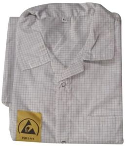Polyester White Anti Static ESD Apron