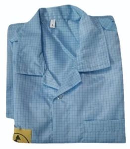 Polyester Blue Anti Static ESD Apron