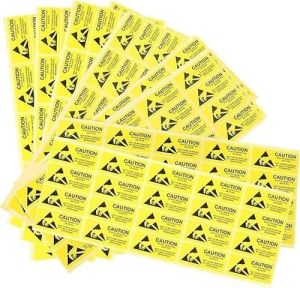 Supreme ESD Anti Static Sealing Caution Sticker