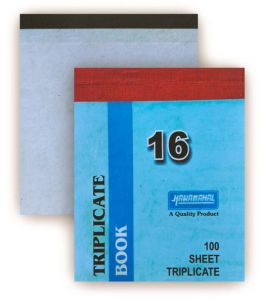 Hawamahal Triplicate Book