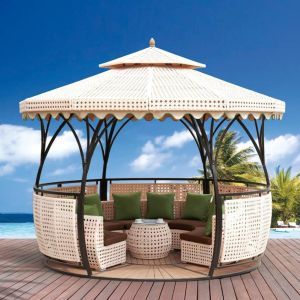 HDPE Rattan Outdoor Wicker Gazebo