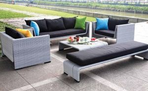 7 Seater Outdoor HDPE Rattan Sofa Set