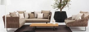 Braid Rope Sofa Chair Table Set