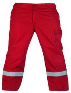 2 Piece Red High Visibility Safety Coverall