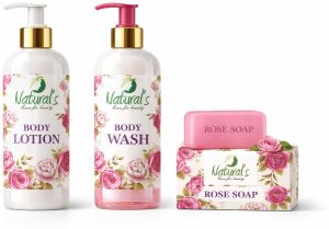 Beauty Kit 300gm Rose Body Wash, Roase Body Lotion &AMP; Rose Soap