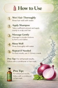Natural\'S Care For Beauty Red Onion Shampoo 500ml | All Hair Type