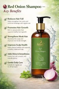 Natural\'S Care For Beauty Red Onion Shampoo 500ml | All Hair Type