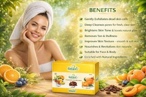 Natural\'S Care For Beauty Face/body Scrub Pack of 3 | Fruit, Coffee &AMP; Apricot
