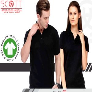 Cotton Scott International Black Polo T-Shirt Set