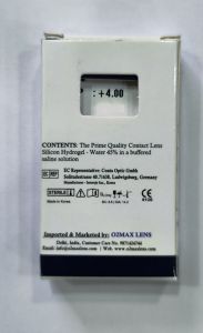 Clear Spherical Power Silicone Hydrogel Contact Lenses