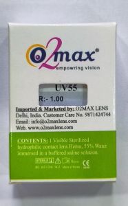 Clear UV 55 Spherical Power Contact Lens