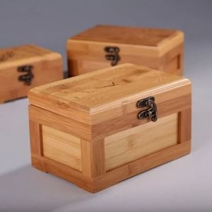 Bamboo Wooden Lock Storage Gift Box