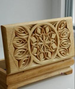 Carved Wooden Storage Gift Box