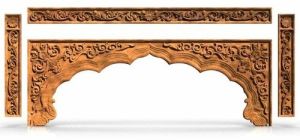 Wooden Carved Decorative Arch Panel