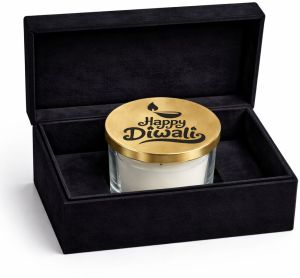 Luxury Diwali Gift Hamper with Handcrafted Scented Candles, Sweets, and Elegant Home Decor