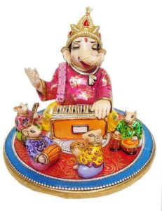 Musician Ganesha Statue