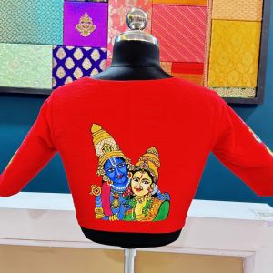 Tanjore Hand Painted Blouse