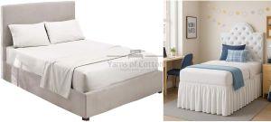 cotton twin xl 36 white bed sheet set