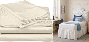 Twin XL 38 Ivory Bed Sheet Set