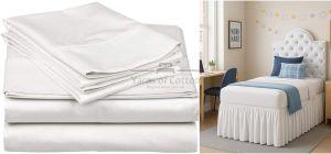Twin XL 46 White Bed Sheet Set