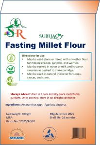 Fasting Millet Flour