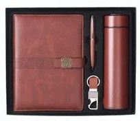 4 In 1 Brown Executive Desk Essentials Corporate Gift Set
