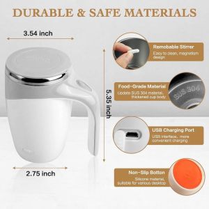 Rechargeable Self Stirring Coffee Mug