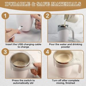 Rechargeable Self Stirring Coffee Mug