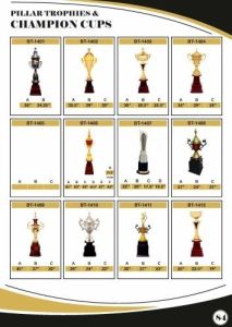 Champion Cup Pillar Trophy for Sports & Corporate Awards