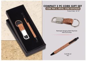 2 In 1 Cinnamon Brown Customized Corporate Gift Set