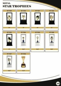 Metal Star Trophy Collection for Corporate & Institutional Awards