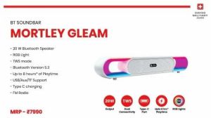 Mortley Gleam RGB Portable Bluetooth Soundbar Speaker