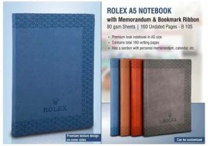 Rolex A5 Premium Hard Cover Corporate Notebook