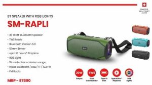SM-Rapli Portable RGB Bluetooth Party Speaker with Tws