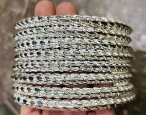 Mens Sterling Silver Kada