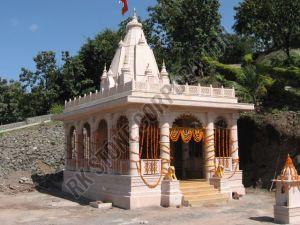 17 Foot Dholpur Pink Sand Stone Temple