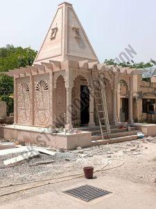 21 Feet Dholpur Sandstone Temple
