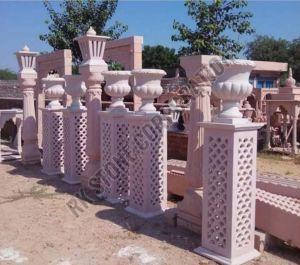 Artistic Sandstone Lamp Post