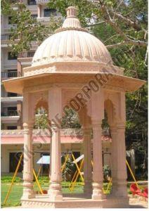 Brown Sandstone Outdoor Gazebo