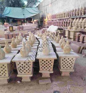 Custom Made Sandstone Lamp Post