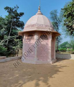 Dome White Sandstone Garden Gazebo