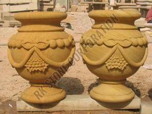 Handcrafted Sandstone Planter