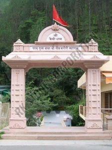 Handcrafted Sandstone Temple Main Gate